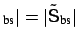 $ _{\mbox{\scriptsize bs}}\vert=\vert\tilde{\mbox{\sf {S}}}_{\mbox{\scriptsize bs}}\vert$