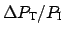 $ \Delta P_{\mbox{\scriptsize T}}/P_{\mbox{\scriptsize I}}$