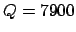 $ Q = 7900$