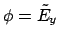 $ \phi = \tilde{E}_{y}$