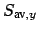 $ S_{\mbox{\scriptsize av}, y}$