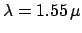 $ \lambda = 1.55\,\mu$