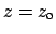 $ z= z_{\mbox{\scriptsize o}}$