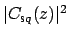 $ \vert C_{\mbox{\scriptsize s}q}(z)\vert^2$