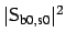 $ \vert{\sf {S}}_{\mbox{\scriptsize b0}, \mbox{\scriptsize s0}}\vert^2$