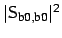 $ \vert\sf{S}_{\mbox{\scriptsize b}0,\mbox{\scriptsize b}0}\vert^2$