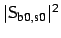 $ \vert\sf{S}_{\mbox{\scriptsize b}0,\mbox{\scriptsize s}0}\vert^2$