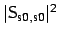 $ \vert\sf{S}_{\mbox{\scriptsize s}0,\mbox{\scriptsize s}0}\vert^2$