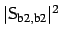 $ \vert{\sf {S}}_{\mbox{\scriptsize b2},\mbox{\scriptsize b2}}\vert^2$