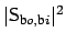 $ \vert{\sf {S}}_{\mbox{\scriptsize b}o,\mbox{\scriptsize b}i}\vert^2$