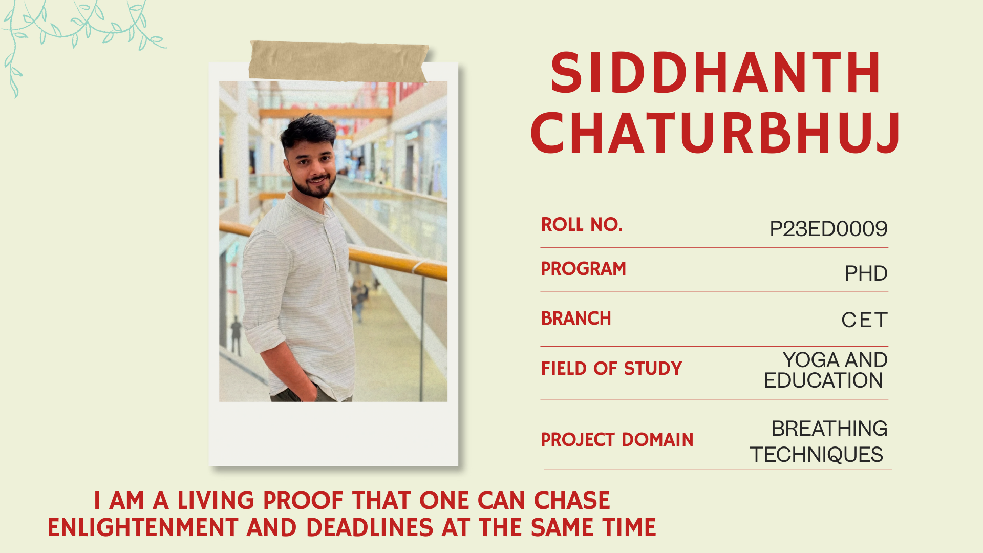 Team member profile card