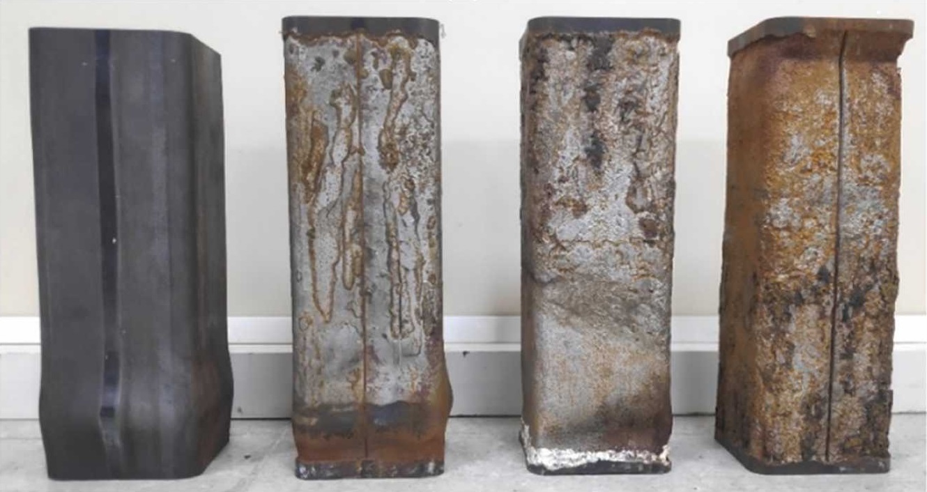 Stub column tests on corroded samples
